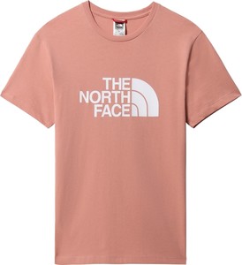 Różowy t-shirt The North Face z krótkim rękawem
