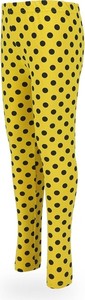Żółte spodnie dziecięce Tup Tup w groszki