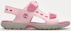 Różowe buty dziecięce letnie Timberland na rzepy