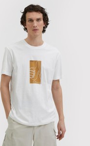 T-shirt Selected Homme z krótkim rękawem w młodzieżowym stylu z nadrukiem