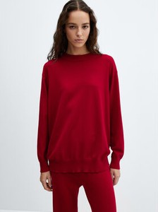 Czerwony sweter Mango w stylu casual