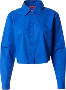 Niebieska koszula Hugo Boss z kołnierzykiem z bawełny w stylu klasycznym
