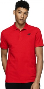 Czerwony t-shirt 4F w stylu casual