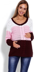 Peekaboo Sweter Ciążowy Model 40008C Pink/Bordo