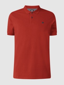 Czerwona koszulka polo Lerros z bawełny w stylu casual