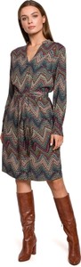 Sukienka Stylove midi z dekoltem w kształcie litery v w stylu casual