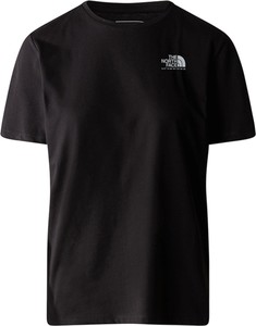 Czarny t-shirt The North Face z okrągłym dekoltem w stylu klasycznym z krótkim rękawem