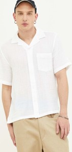 Koszula Abercrombie & Fitch z krótkim rękawem z bawełny w stylu casual