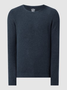 Niebieski sweter Ragman w stylu casual z bawełny