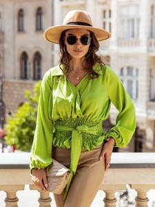 Bluzka Lisa Mayo z dekoltem w kształcie litery v w stylu casual