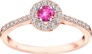 Metropolitan - Biżuteria Yes Pierścionek z różowego złota z różowym szafirem i diamentami - Metropolitan