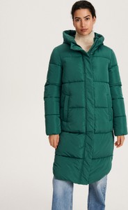 Zielony płaszcz Reserved w stylu casual ocieplenie