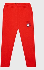 Czerwone spodnie dziecięce Tommy Hilfiger dla chłopców