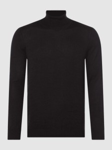 Czarny sweter Bruun & Stengade w stylu casual