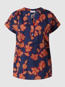Bluzka Fynch Hatton w stylu casual z okrągłym dekoltem z krótkim rękawem