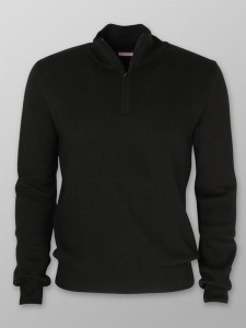 Czarny sweter Willsoor ze stójką w stylu casual