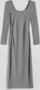 Sukienka Reserved z bawełny z długim rękawem