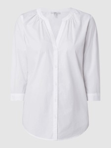 Bluzka Esprit z długim rękawem z dekoltem w kształcie litery v w stylu casual