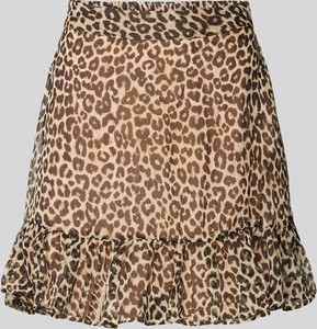 Brązowa spódnica Vero Moda z szyfonu mini
