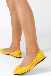 Żółte baleriny Zapatos w stylu casual