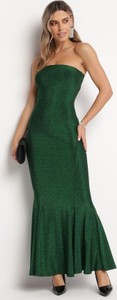 Zielona sukienka born2be w stylu klasycznym