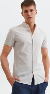 Koszula Top Secret z tkaniny z krótkim rękawem w stylu casual