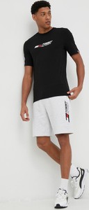 Czarny t-shirt Tommy Hilfiger w młodzieżowym stylu z nadrukiem z krótkim rękawem