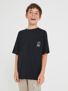 Czarna koszulka dziecięca Sinsay z bawełny dla chłopców