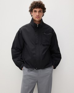 Czarna kurtka Reserved z tkaniny krótka w młodzieżowym stylu