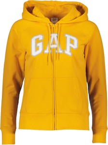 Żółta bluza Gap w stylu casual z kapturem
