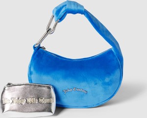 Niebieska torebka Juicy Couture matowa na ramię średnia