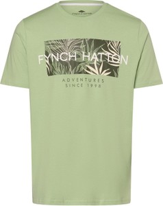 T-shirt Fynch Hatton z bawełny w stylu klasycznym z nadrukiem