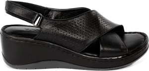 Czarne sandały Ravini z klamrami w stylu casual