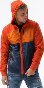 Pomarańczowa kurtka Edoti w stylu casual