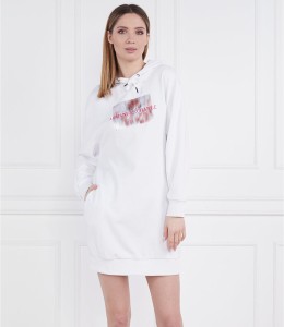 Sukienka Armani Exchange z długim rękawem prosta mini