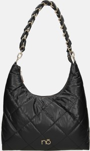 Czarna torebka NOBO w stylu glamour na ramię matowa