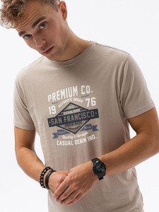 T-shirt Ombre z nadrukiem w młodzieżowym stylu
