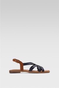 Granatowe sandały S.Oliver w stylu casual z klamrami
