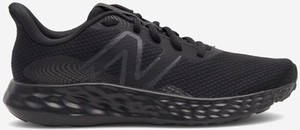 Czarne buty sportowe New Balance z płaską podeszwą sznurowane w sportowym stylu