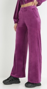 Fioletowe spodnie born2be w stylu retro