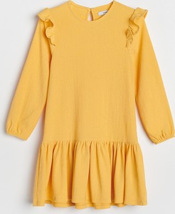 Żółta sukienka dziewczęca Reserved