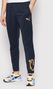 Granatowe spodnie sportowe Puma z dresówki w sportowym stylu
