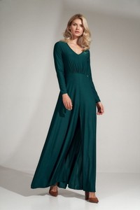 Zielona sukienka Figl z długim rękawem