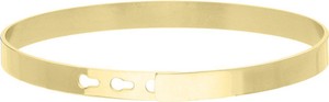 Manoki Złota obręcz minimalistyczna bransoletka do personalizacji stal szlachetna