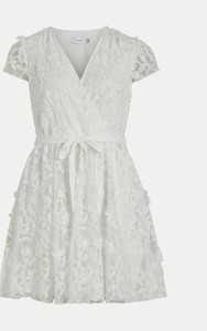 Sukienka Vila z krótkim rękawem z dekoltem w kształcie litery v mini