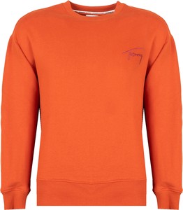 Pomarańczowa bluza ubierzsie.com w stylu casual