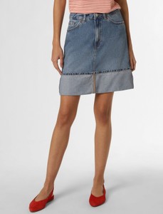 Granatowa spódnica Esprit mini z jeansu