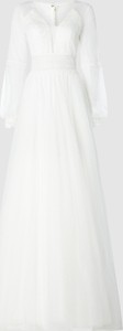 Sukienka Luxuar Fashion maxi z tiulu z długim rękawem