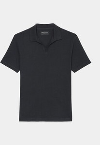 Czarna koszulka polo Marc O'Polo z krótkim rękawem w stylu casual