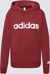 Czerwona bluza Adidas Core w stylu casual z kapturem